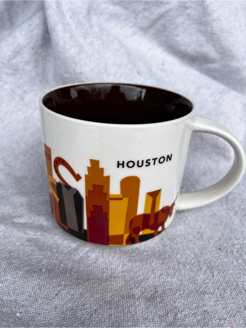 Starbucks Houston Texas You Are Here Mug 14oz YAH NASA Rodeo Original Sticker